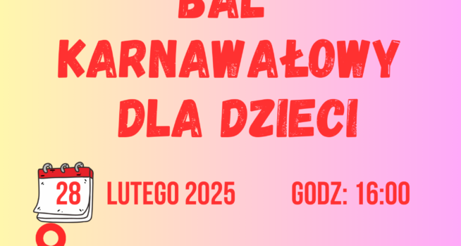 Bal karnawałowy dla dzieci