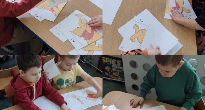 Dzień Kubusia Puchatka w grupie trzylatków.